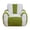 White+Green, variant on Newest Heart-Shaped Backrest Bean Bag Chair,Teddy Fabric with Color-Block, Comfy Lazy Sofa for Adults, White+Pink