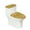 Gold Texture, variant on HELLHERO Colorful Butterflies Toilet Lid Cover Set, Non-Slip Reusable Elastic Fabric Toilet Bowl Cover