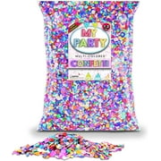 Angle View: Festive Mexican Confetti Bag- 1.2lbs/544gr. Bulk Bag, Perfect for Birthday Parties, Pinata filler, Easter Eggs (cascarones), Wedding Toss, Fiesta Party Decor, Cinco de Mayo and much more! – by