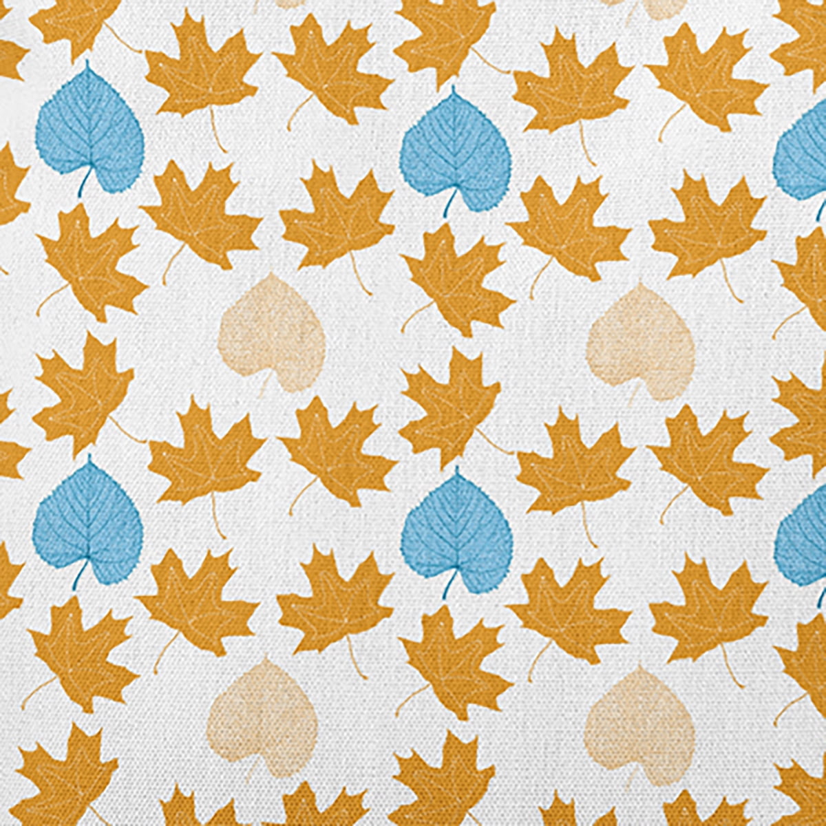 20" x 14" Simply Daisy Lots of Leaves Polyester Indoor/Outdoor Pillow, Golden Mustard Qty 1