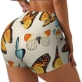 thumbnail image 2 of Vsdgher Butterflies print Workout Shorts for Women Seamless Soft Smooth Gym Yoga Scrunch Active Exercise Fitness Shorts, 2 of 8