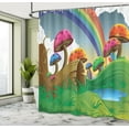 thumbnail image 5 of Ambesonne Mushroom Shower Curtain, Sunny Playful Foliage, 69"Wx70"L, Multicolor, 5 of 5