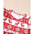thumbnail image 4 of Disfraz navideño para niña Saeaby, conjunto de ciervos con forma de copo de nieve rojo, 9-12 m, 4 of 9