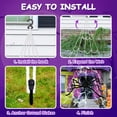 thumbnail image 6 of GVDV Halloween Decorations Outdoor, 250 LED Halloween Giant Spider Web Lights, 16.4ft, Outdoor Yard Haunted House Decor, 6 of 7