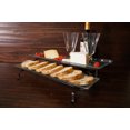 thumbnail image 2 of Couronne Co Two-Tier Recycled Glass Platter & Metal Stand, M365-2057, 17 inches long, 2 of 2