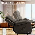 thumbnail image 5 of Korser Small Power Lift Recliner Chair for Elderly with Memory Function Linen for Living Room,Black, 5 of 9