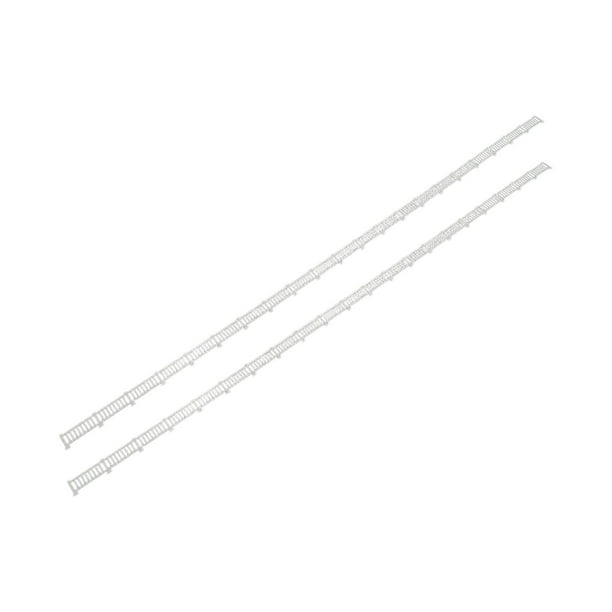 2 piezas de modelos de vallas para decoración de paisajes, vallas de ferrocarril blancas para configuraciones de escenas. Escala 1 87