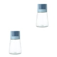 thumbnail image 4 of Inteprter Dispensador de sal Tipo de prensa Condimento Ding Hotel Restaurante Cocina Barbacoa Especias Reutilizable Tarro Lata Contenedor Azul 2piezas Inteprter CBP485777, 4 of 6