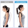 thumbnail image 3 of Adjustable Back Posture Corrector Preventing Humpback Upper Back Neck Brace Shoulder Back Correction Belt Spine Pain Relief, 3 of 5