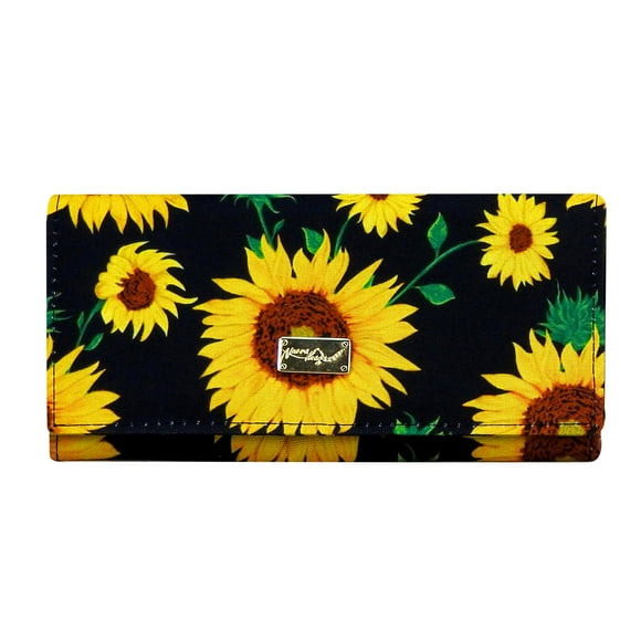 Cartera Nueva Imagen Girasol Negro Sintético Textil Est.2