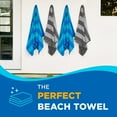 thumbnail image 5 of Kaufman- Velour Multi-Color Cabana Striped Beach Towels in Bulk | 100% Cotton Beach Towel Pack 30" x 60" | Absorbent, Quick-Drying Pool Towels for Adults (24 Pack), 5 of 9