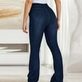thumbnail image 4 of Womens Low Rise Skinny Jeans Stretchy Tummy Control Butt Liftting Trendy Jeggings Denim Pants, 4 of 6