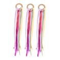thumbnail image 2 of Wood Ribbon Sensory Toys, Early Inspired Sensory Toys Ribbon Runner Toys Colour Learning Hand Set for Kids Children Toddlers Baoblaze Juguetes de la cinta del arco iris, 2 of 8