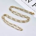 thumbnail image 4 of Brass Cable Chains Necklace Making with Lobster Claw Clasps Matte golden color 23.62 inch(60cm) long Link 1: 9x4x0.6mm Link 2: 3.5x3x0.6mm Jump Ring: 5x1mm, 4 of 4