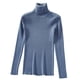 thumbnail image 5 of Suéter de Punto Slim Fit Yuyangstore Cuello Alto Manga Larga Azul, 5 of 8