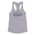 thumbnail image 3 of Make Waves Quote Racerback Tank Women -Image by Shutterstock, Female Medium, 3 of 4