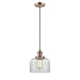 thumbnail image 4 of 201C-AC-G72 Innovations Lighting Bell - 1 Light Cord Hung Mini Pendant In Industrial Style-10 Inches Tall and 8 Inches Wide-Antique Copper, 4 of 5