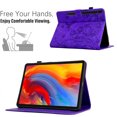 thumbnail image 4 of Case for Samsung Galaxy Tab S9/S8/S7, PU Leather Kickstand Shockproof Flip Case with Card Slots & Pencil Slot & Magnetic Clasp Auto Sleep / Wake Function Cover for Tab S9/S8/S7, Purple, 4 of 6