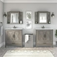 thumbnail image 2 of Pemberly Row 64W Double Vanity Set With Sinks and Cabinets in Driftwood Gray, 2 of 7
