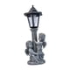 thumbnail image 2 of Estatua de ángel con Energía Solar, Regalo Decorativo, Hermosa Artesanía, Escultura de Resina Gris para Césped, Jardín, Patio Exterior., 2 of 9