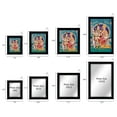 thumbnail image 4 of IBA Indianbeautifulart Lord Shiva With Family Picture Frame Religious Poster Black Wall Frame Deity Photo Frame Wall Decor&nbsp;For Home/ Office/ Temple-6 x 8 Inches, 4 of 7