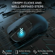 Ajazz AJ099 Black Ergonomic Wireless Mouse Lightweight 2.4G USB Optical 12000DPI PAW3311 OEM Custom Design Gaming Mouse