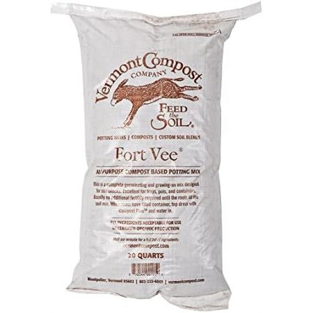 Fort Vee - Organic Potting Soil Mix | High-Nutrient Compost-Based Potting Soil for Indoor & Outdoor Container Seed Starting, Plants & Vegetables Organic Gardening | 20 Quarts