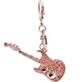 thumbnail image 4 of Naierhg Fashion Guitar Rhinestone Pendant Keychain Keyring Key Holder Bag Decor Gift, 4 of 5