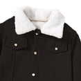 thumbnail image 5 of Swuxness Toddler Boy' Fleece Fall Jackets Long Sleeve Solid Color Thickened Mid-Length Warm Coat, 5 of 5