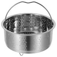 thumbnail image 3 of Stainless Steel Steamer Basket Vegetables Seafood Steamer Insert with Handle Food Steaming Basket Veggie Cooking Steamer Pot for Rice Cooker, 3 of 8