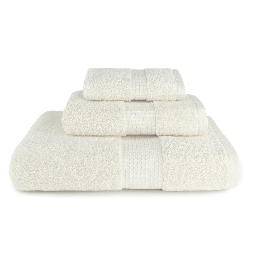 Victoria 3 Piece Towel Set in Ivory