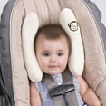 thumbnail image 3 of Baby Headrest U Shaped Soft Non Slip Infant Toddler Head Neck Support Pillow Cushion for Car Travel White, 3 of 3