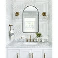 thumbnail image 2 of Decor Wonderland B803LK 19.6 x 31.5 in. Rita Black Metal Framed Oval Wall Mirror, 2 of 5