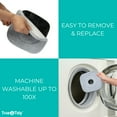 thumbnail image 3 of True & Tidy Tidy Durable Absorbent Microfiber Mop Pad Replacement Set for SPIN-800 TrueClean Mop and Bucket System, 3 of 5