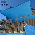 thumbnail image 1 of Sunshades Depot 18' x 24' Sun Shade Sail Rctangle Permeable Canopy Blue Custom Size Available Commercial Standard, 1 of 6