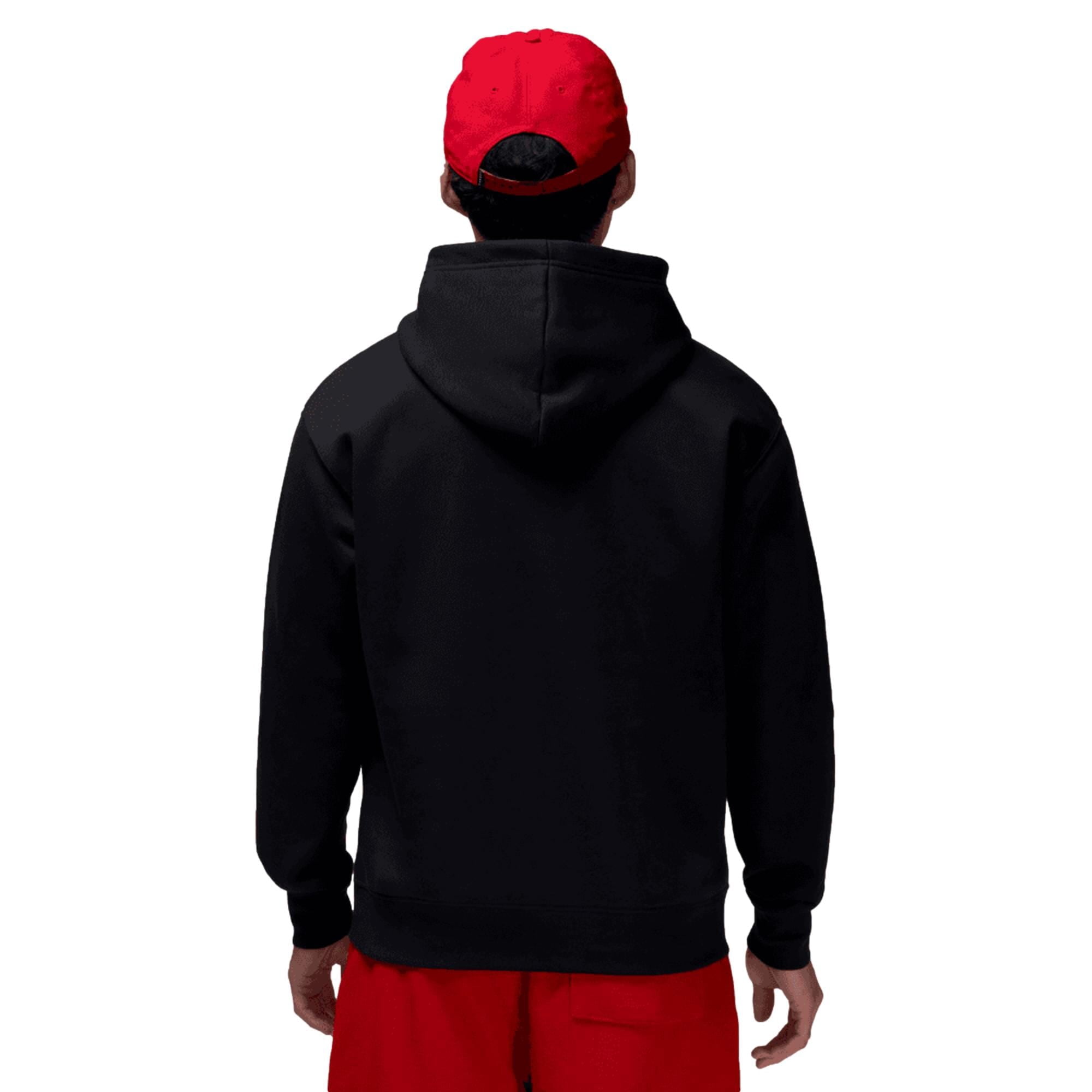 air jordan black and red hoodie
