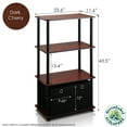 thumbnail image 5 of Furinno Go Green 4-Tier Storage Rack Shelving Unit w/Bins in Set of 2, 5 of 9