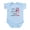Sky Blue, variant on CafePress - Half Dutch Half American Body Suit - Baby Light Bodysuit, Size Newborn - 24 Months