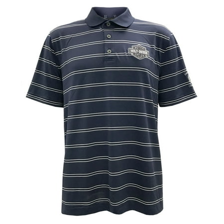 Harley Davidson Men S Performance Striped Premium Ss Polo Blue H013 Harley Davidson Men S Performance Striped Premium Ss Polo Blue H013 Hb8b