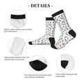 thumbnail image 4 of Vsdgher Boba Milk Tea Unisex Crew Socks Lightweight Breathable Ventilation Ankle Socks, Mid-calf socks for Daily, 4 of 7