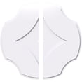 thumbnail image 1 of Ekena Millwork CMP30PL2-01000 30 in. OD x 1 in. ID Square Percival Architectural Grade PVC Contemporary Ceiling Medallion - 2 Piece, 1 of 1