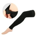 thumbnail image 4 of Unique Bargains 1 Pair Thigh High Compression Sleeves with Elastic Band for Women Men Black S, 4 of 6