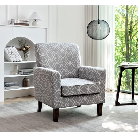 patterned polyester blend armchair solid product
