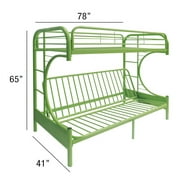 Acme Eclipse Twin over Full Futon Bunk Bed in Green