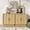 Oak-2PIECES, variant on Wetalus Sideboard Buffet Cabinet with Storage, Mid Century Modern Accent Cabinet with Arched Doors, Modular Media Console, Minimalist Credenza for Living Room Kitchen Dining Room Entryway, Walnut