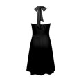 thumbnail image 5 of Women Summer Sleeveless Neck Casual Dresses for Women Plus Size Spring Boho Floral with Business Casual Dress for Women Pocket Elastic Waist Ruffle Mini Dresses, 5 of 5