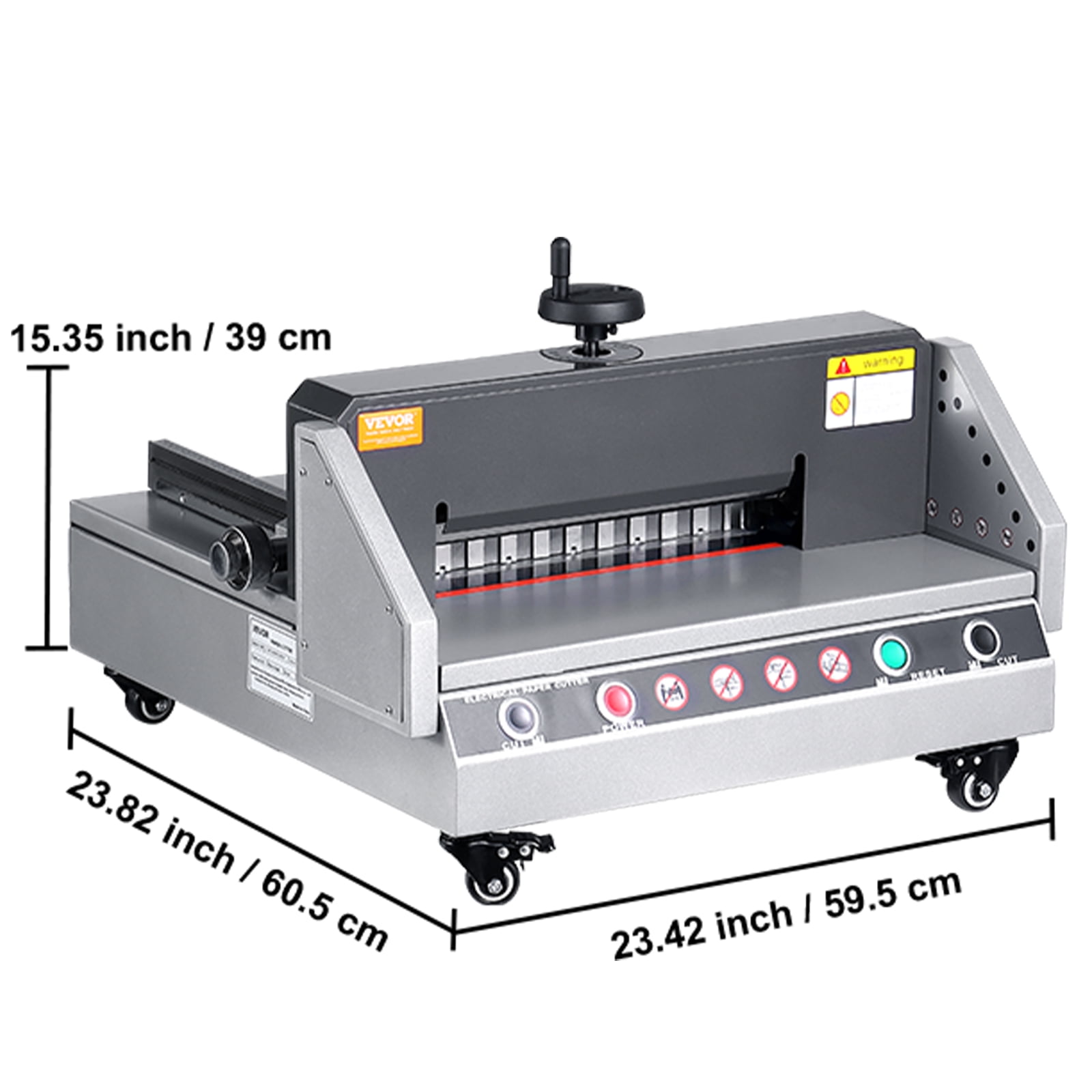 VEVOR Electric Paper Cutter, 13" /330.2mm Cutting Width, 1.57"/40mm Cutting Thickness, Desktop Paper Cutting Machine with Button Control, Electric Paper Trimmer for Office, School, Printing Plant