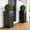 Black, variant on Tall Metal Planter for Outdoor PLANTS,38"Lx13"Wx30"H All-Weather Durable Plant Box,Large Rectangular Planter with Drainage Holes & Removable Shelf,Modern Decor for Tall Small PLANTS, Trees, Flowers