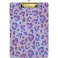 thumbnail image 1 of FMSHPON Leopard Clipboard Hardboard Wood Nursing Clip Board and Pull for Standard A4 Letter 13x9 inches, 1 of 8