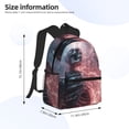 thumbnail image 4 of Lsque Electric Skeleton Surrealism Classic Casual Backpack - Large Capacity Water-Resistant Backpack for School, Work, Travel, and Outdoor Activities, 4 of 8